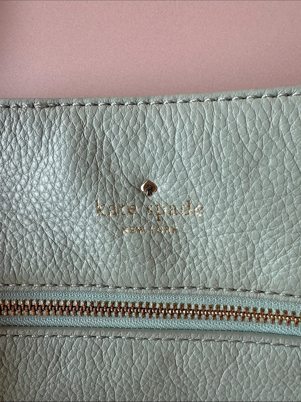 kate spade Mint Green Pebbled Leather Crossbody Bag